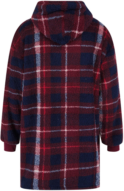Tokyo Laundry Glenwood Fleece Oversized Blanket Hoody - Red