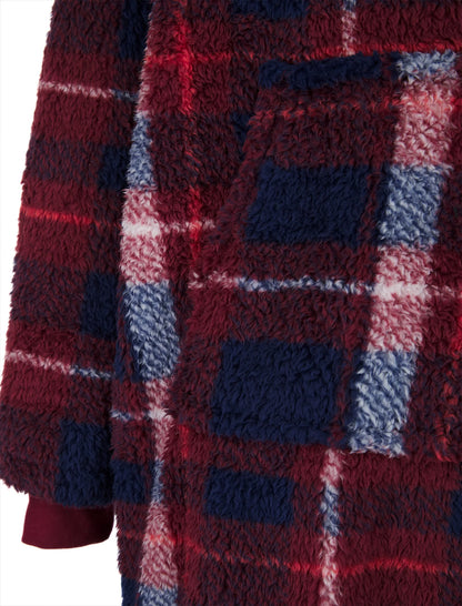 Tokyo Laundry Glenwood Fleece Oversized Blanket Hoody - Red