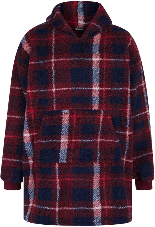 Tokyo Laundry Glenwood Fleece Oversized Blanket Hoody - Red