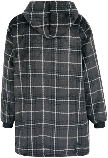 Tokyo Laundry Lenox Fleece Oversized Blanket Hoody - Grey