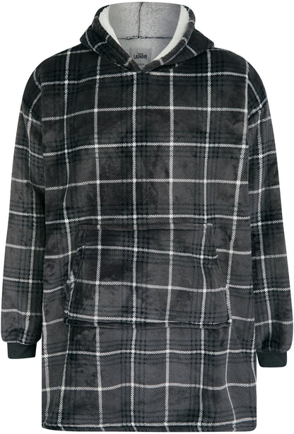 Tokyo Laundry Lenox Fleece Oversized Blanket Hoody - Grey