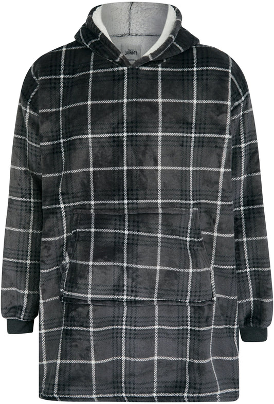 Tokyo Laundry Lenox Fleece Oversized Blanket Hoody - Grey