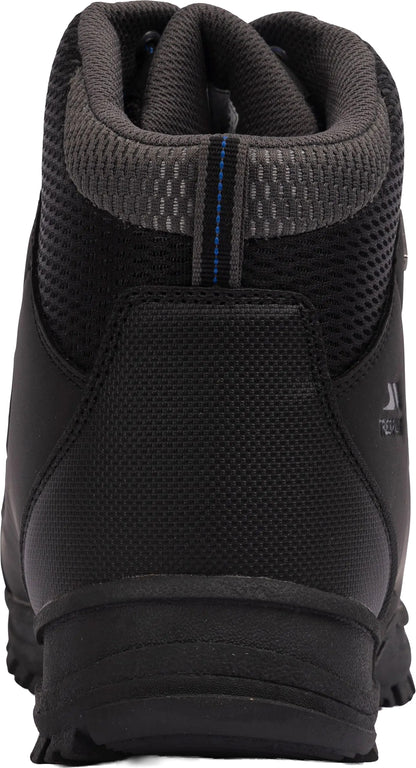 Trespass Finley Mid Waterproof Mens Walking Boots - Black