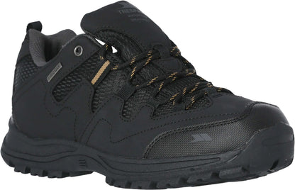 Trespass Finley Waterproof Mens Walking Shoes - Black