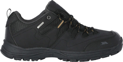 Trespass Finley Waterproof Mens Walking Shoes - Black