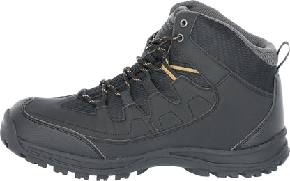 Trespass Finley Mid Waterproof Mens Walking Boots - Black
