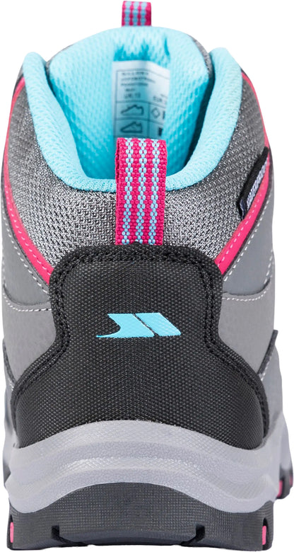 Trespass Gillon II Mid Waterproof Junior Walking Boots - Grey