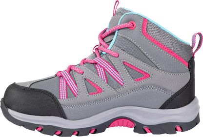 Trespass Gillon II Mid Waterproof Junior Walking Boots - Grey