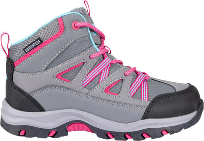 Trespass Gillon II Mid Waterproof Junior Walking Boots - Grey