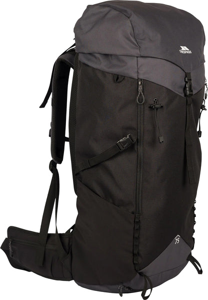 Trespass Pass 75L Backpack - Black