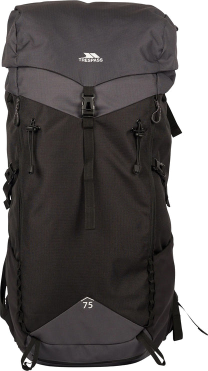 Trespass Pass 75L Backpack - Black