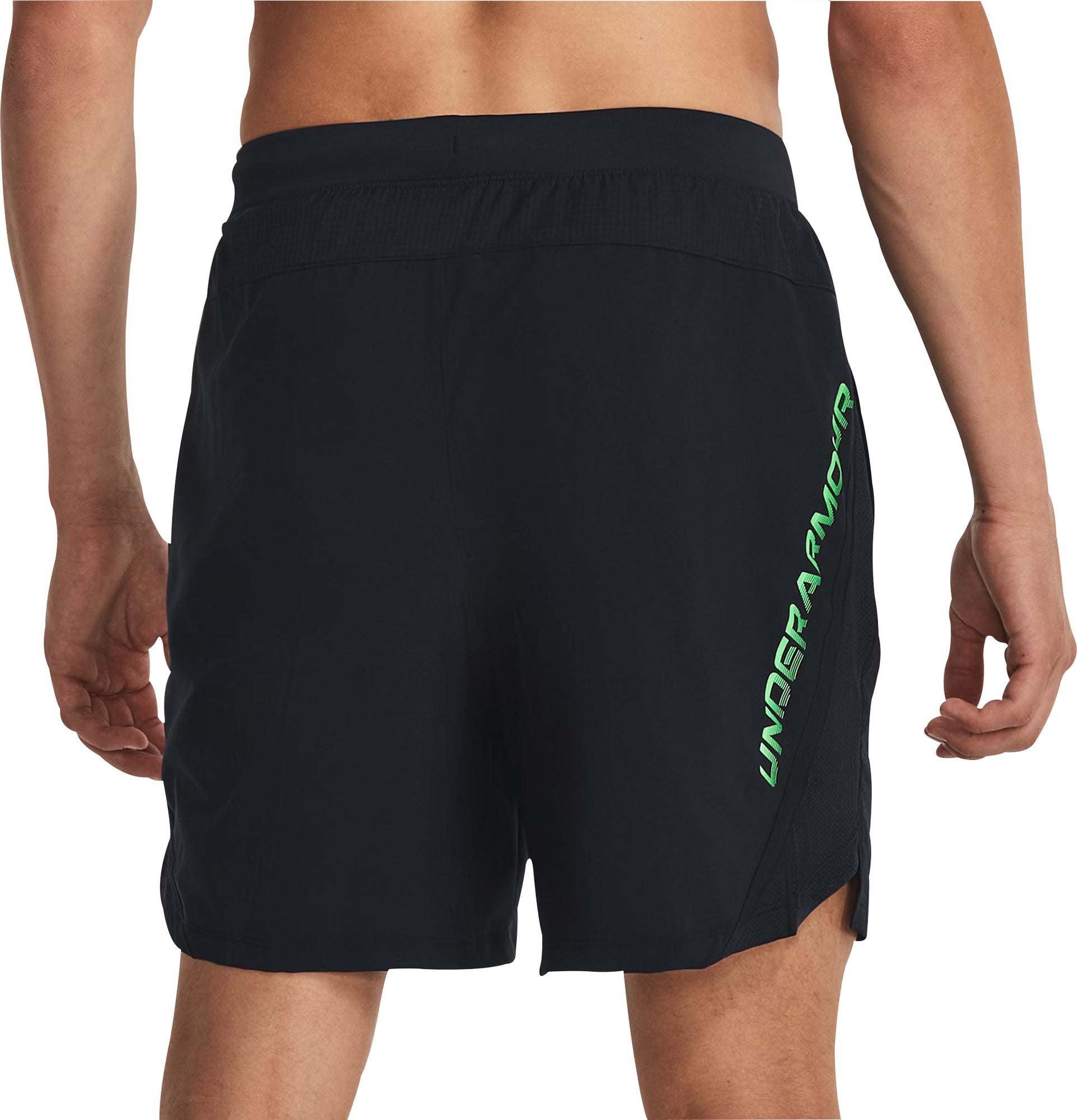 Under Armour Launch Inch Graphic Mens Running Shorts Black Shorts