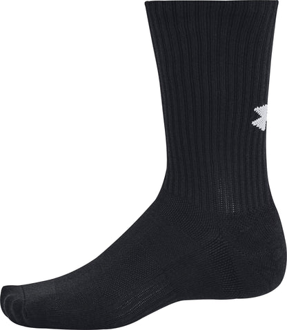 Under Armour Training Cotton (3 Pack) Crew Socks - Black