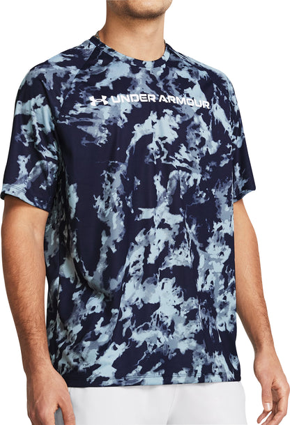 Under Armour ABC Camo Short Sleeve Mens Training Top - Blue