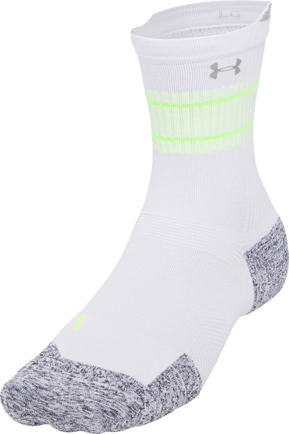 Under Armour ArmourDry Cushion (3 Pack) Mid Crew Running Socks - White