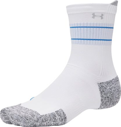 Under Armour ArmourDry Cushion (3 Pack) Mid Crew Running Socks - White