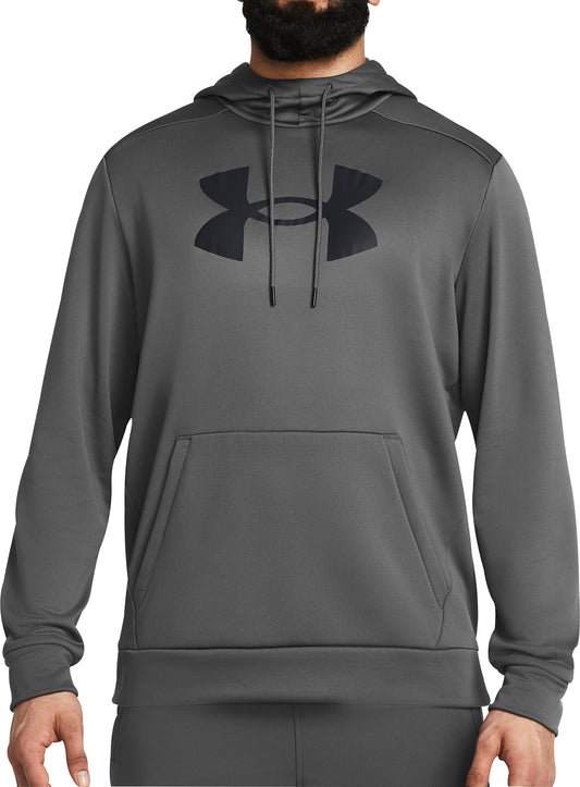 Under Armour Big Logo Fleece Mens Training Hoody - Grey