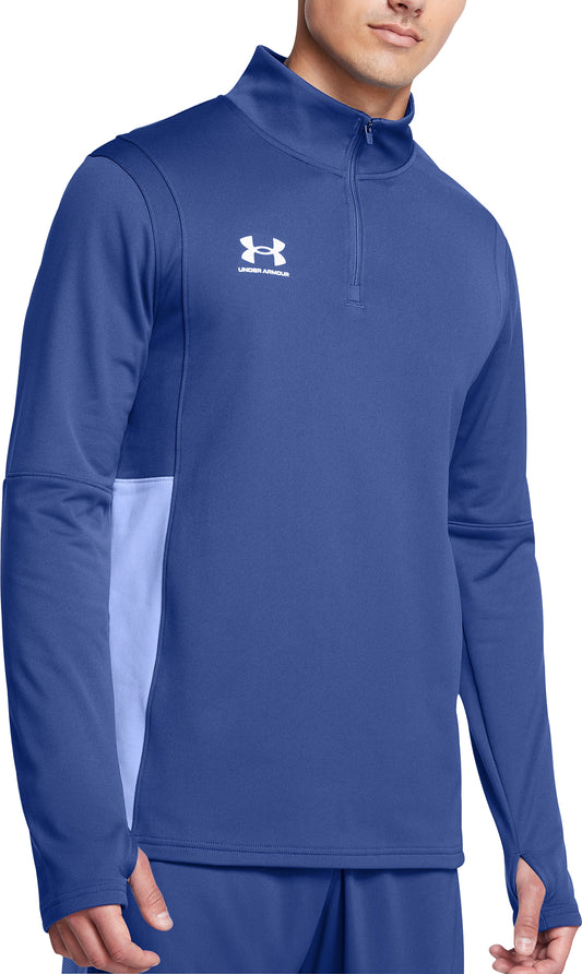 Under Armour Challenger Half Zip Long Sleeve Mens Running Top - Blue