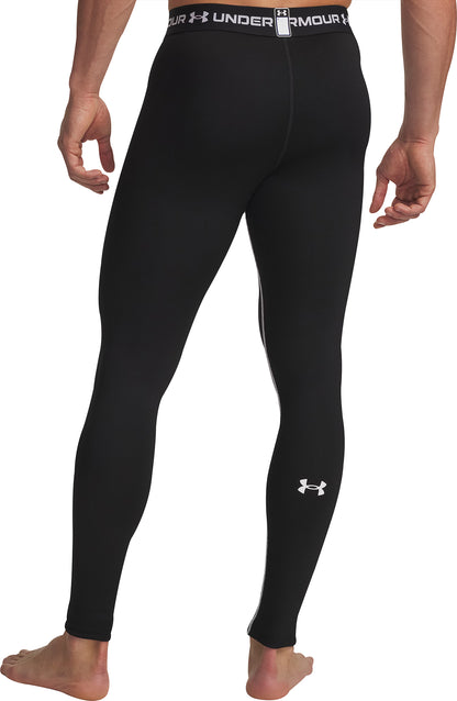 Under Armour Cold Weather Grid Mens Long Running Tights - Black