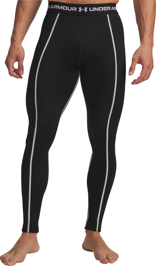 Under Armour Cold Weather Grid Mens Long Running Tights - Black