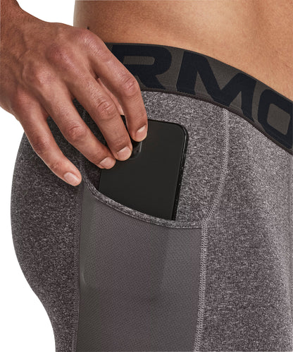 Under Armour ColdGear Compression Mens Long Running Tights - Grey