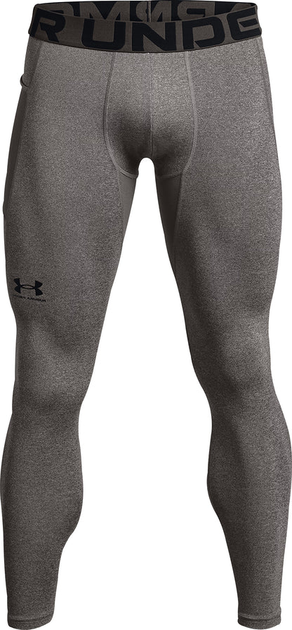 Under Armour ColdGear Compression Mens Long Running Tights - Grey
