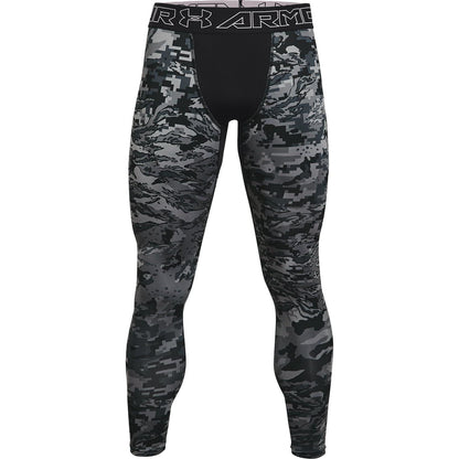 Under Armour Coldgear Printed Long Tights Front - Front View