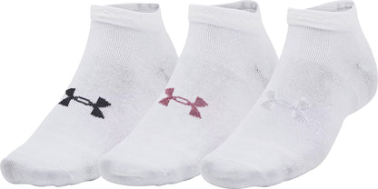 Under Armour Essentials (3 Pack) Low Socks - White