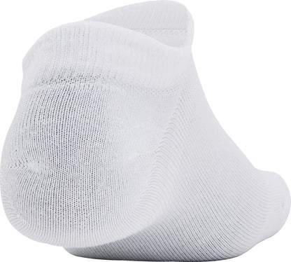 Under Armour Essentials (3 Pack) No Show Socks - White