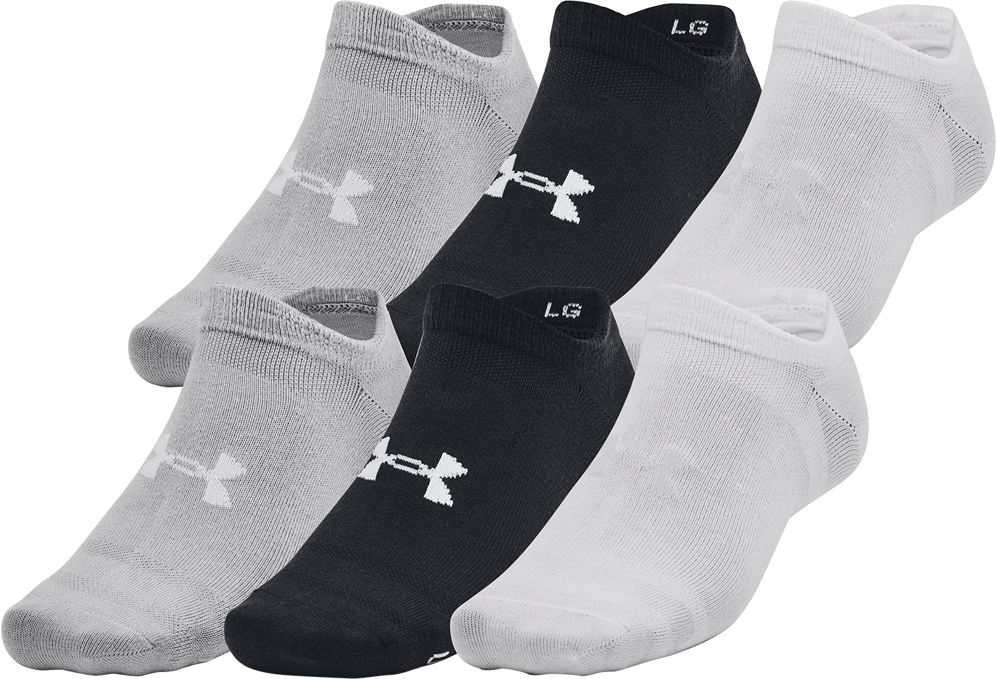 Under Armour Essentials 6 Pack No Show Socks Multi Start Fitness under-armour-essentials-6-pack-no-show-socks-multi-start-fitness