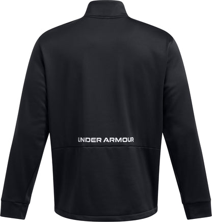 Under Armour Fleece Half Zip Mens Running Jacket - Black
