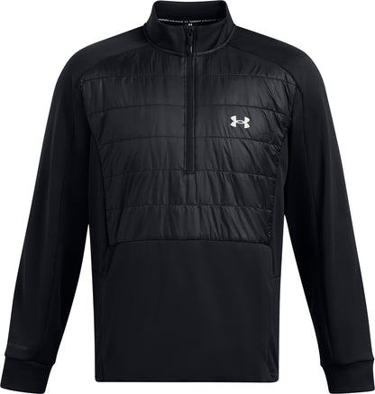 Under Armour Fleece Half Zip Mens Running Jacket - Black
