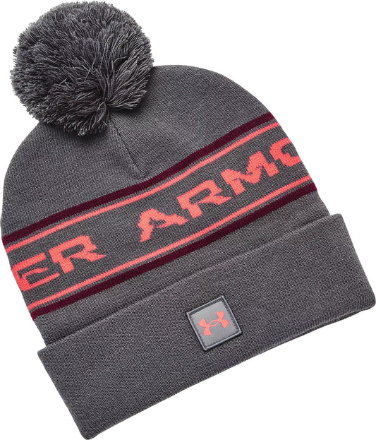 Under Armour Halftime Pom Beanie - Grey