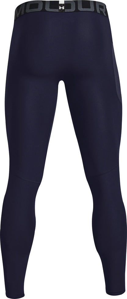 Under Armour HeatGear Compression Mens Long Running Tights - Blue