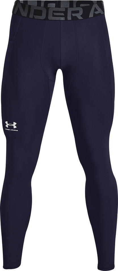 Under Armour HeatGear Compression Mens Long Running Tights - Blue
