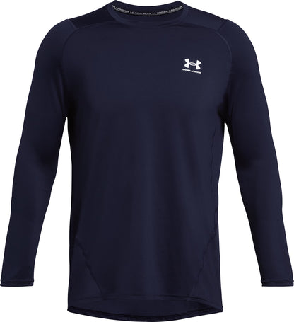 Under Armour HeatGear Fitted Long Sleeve Mens Running Top - Blue