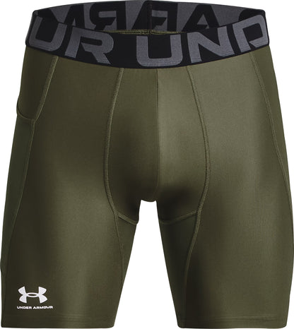 Under Armour HeatGear Mens Short Compression Tights - Green