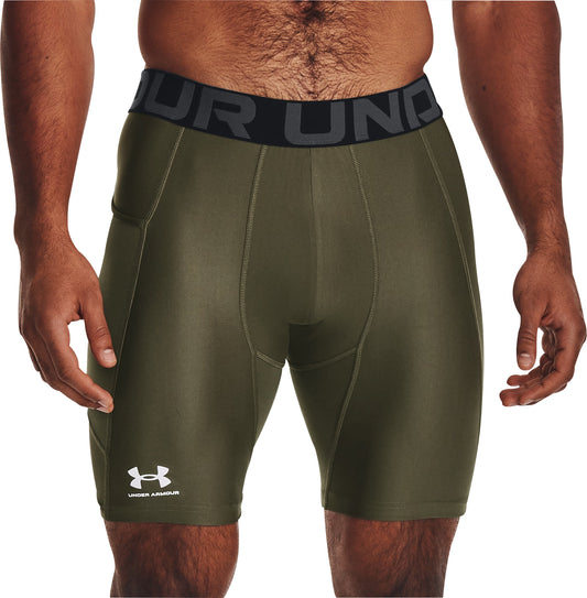 Under Armour HeatGear Mens Short Compression Tights - Green