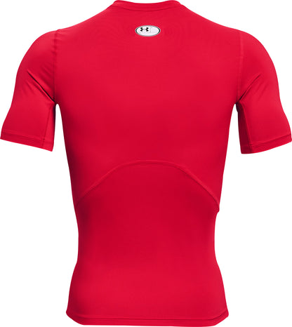 Under Armour HeatGear Armour Short Sleeve Mens Compression Top - Red