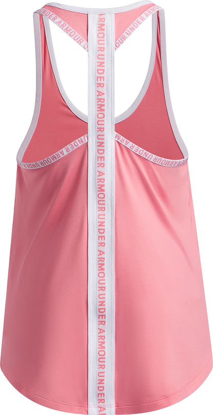 Under Armour Knockout Junior Running Vest Tank Top - Pink
