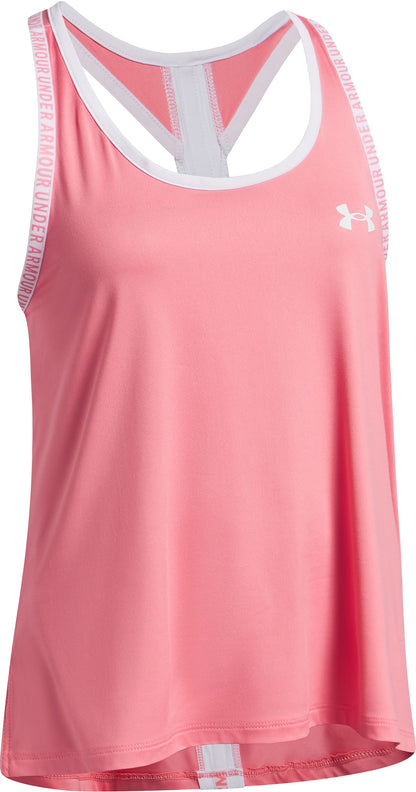 Under Armour Knockout Junior Running Vest Tank Top - Pink