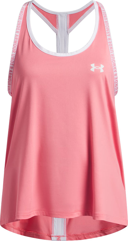 Under Armour Knockout Junior Running Vest Tank Top - Pink