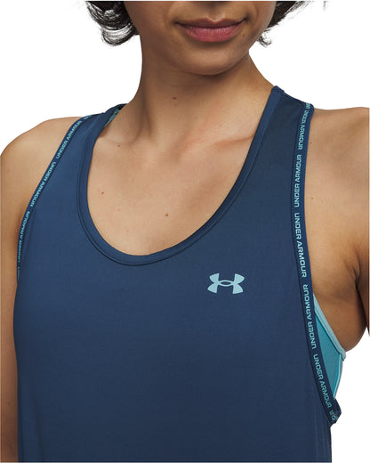 Under Armour Tech Knockout Womens Training Vest Tank Top - Blue