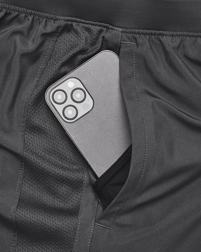 Under Armour Launch 2 in 1 Mens Running Shorts - Grey