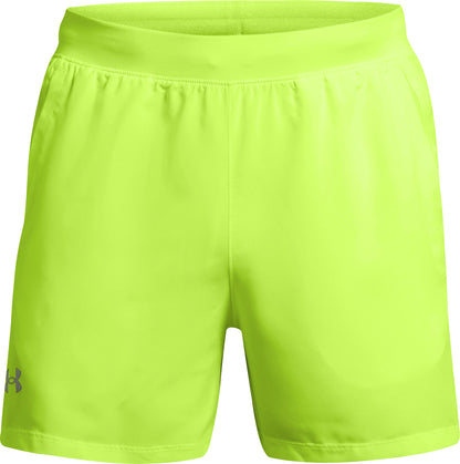 Under Armour Launch 5 Inch Mens Running Shorts - Yellow
