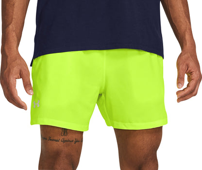 Under Armour Launch 5 Inch Mens Running Shorts - Yellow
