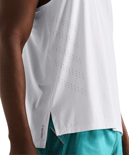 Under Armour Launch Elite Mens Running Vest - White