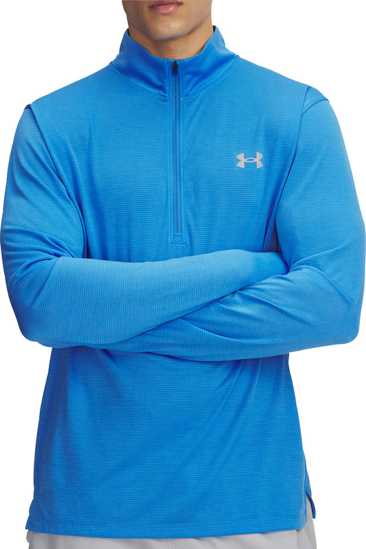 Under Armour Launch Half Zip Long Sleeve Mens Running Top - Blue