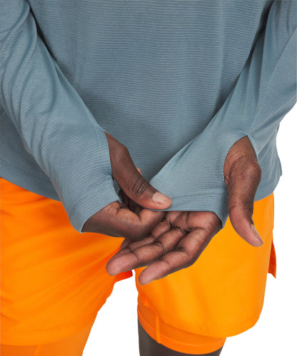 Under Armour Launch Half Zip Long Sleeve Mens Running Top - Blue