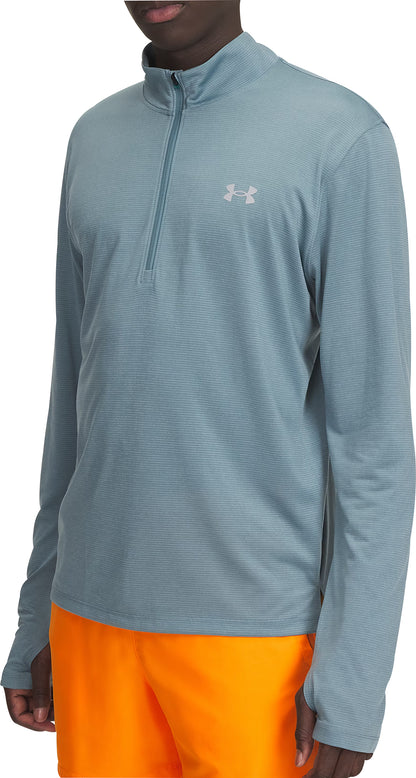 Under Armour Launch Half Zip Long Sleeve Mens Running Top - Blue